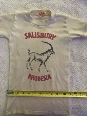 Kids Cream Salisbury Graphic Tee with Red Print - Unbranded